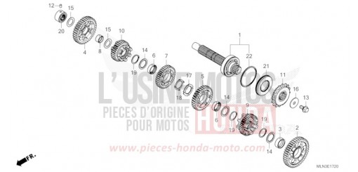 TRANSMISSION (COUNTERSHAFT) (DCT) CRF1100D4R de 2024